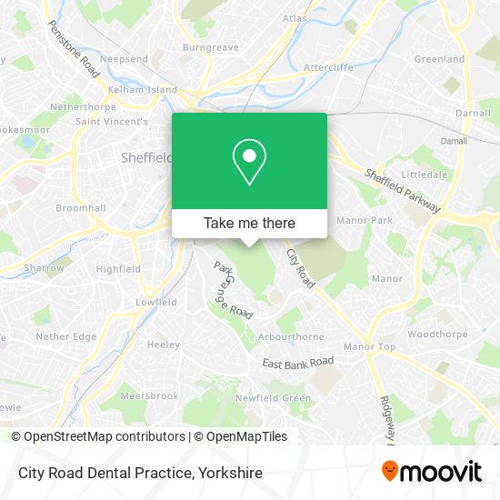 City Road Dental Practice map