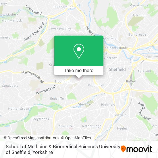 School of Medicine & Biomedical Sciences University of Sheffield map