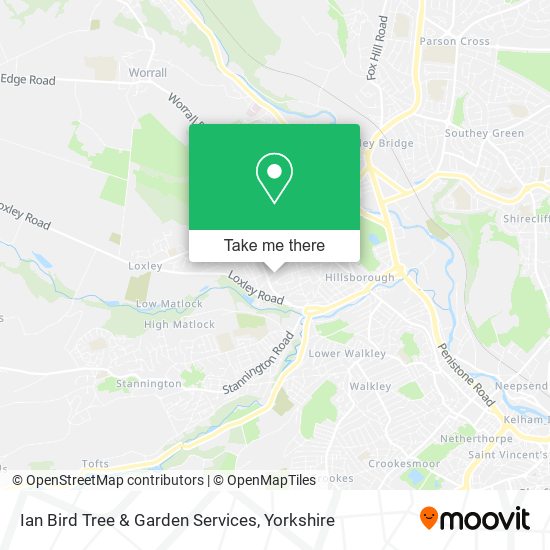 Ian Bird Tree & Garden Services map