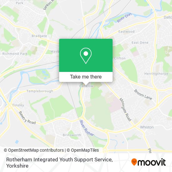 Rotherham Integrated Youth Support Service map