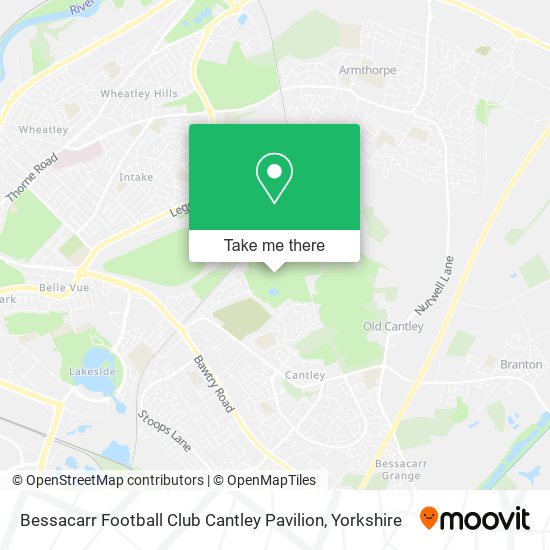 Bessacarr Football Club Cantley Pavilion map