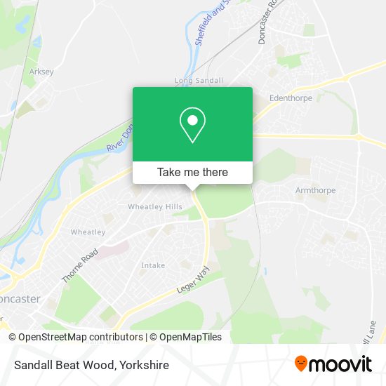 Sandall Beat Wood map