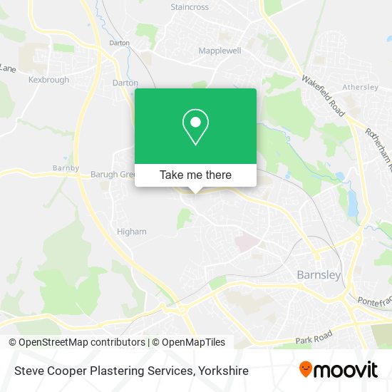 Steve Cooper Plastering Services map