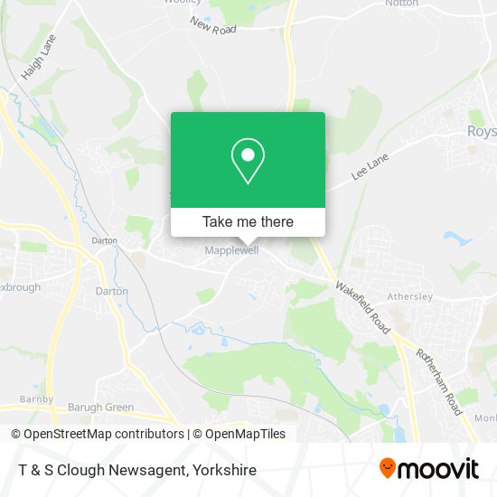 T & S Clough Newsagent map