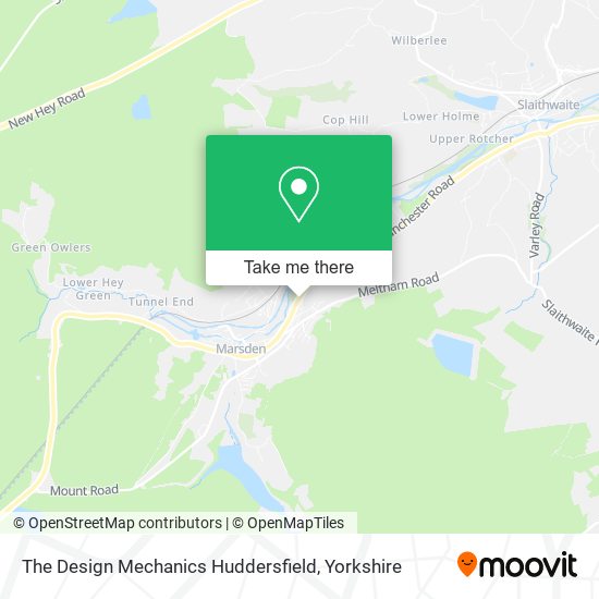 The Design Mechanics Huddersfield map