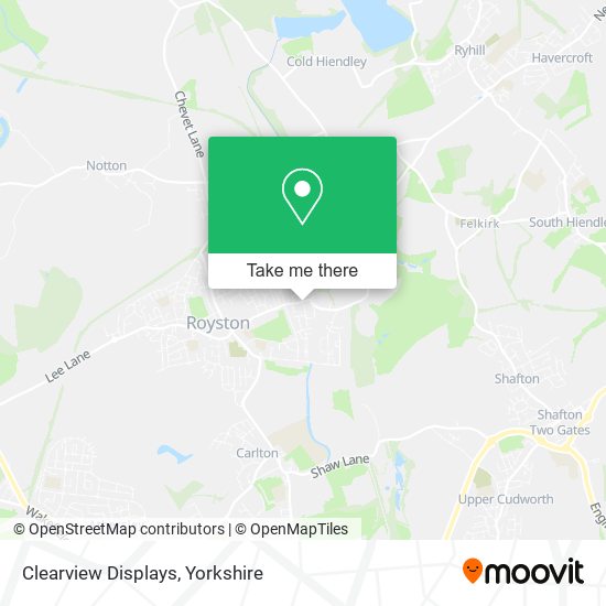 How to get to Clearview Displays in Barnsley by Bus or Train?
