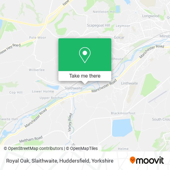 Royal Oak, Slaithwaite, Huddersfield map