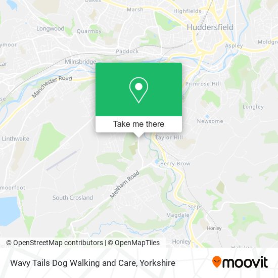 Wavy Tails Dog Walking and Care map