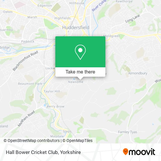 Hall Bower Cricket Club map