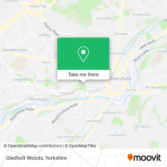 Gledholt Woods map