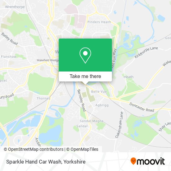 Sparkle Hand Car Wash map