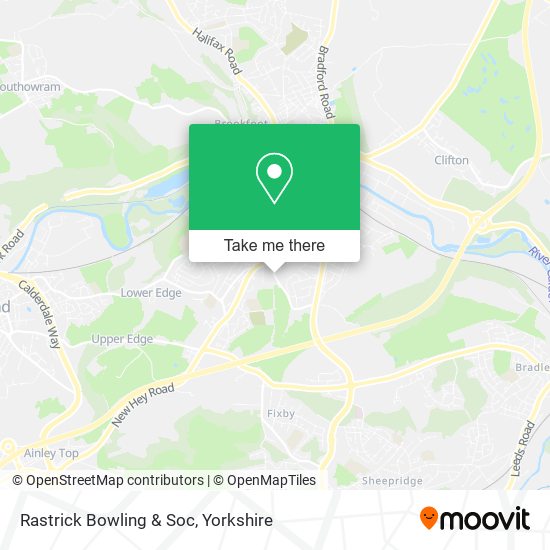 Rastrick Bowling & Soc map