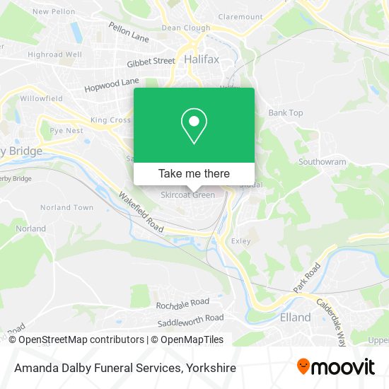 Amanda Dalby Funeral Services map