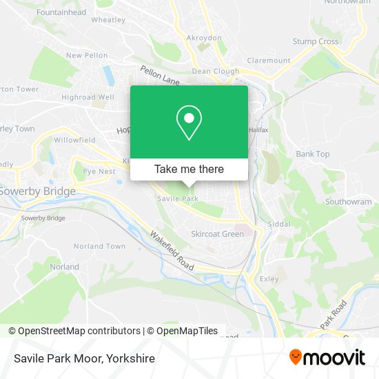 Savile Park Moor map