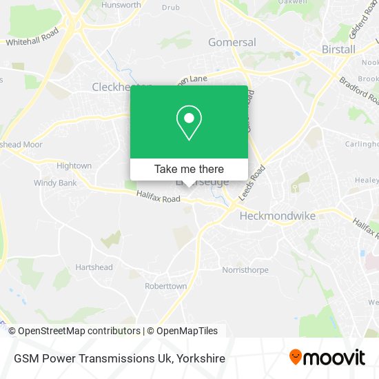 GSM Power Transmissions Uk map