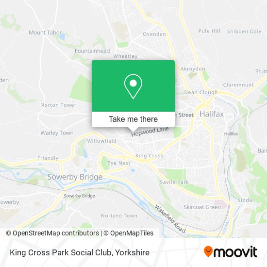 King Cross Park Social Club map