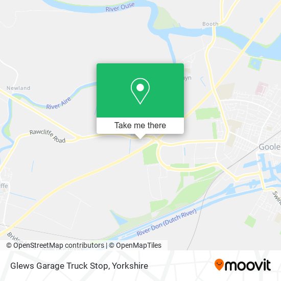 Glews Garage Truck Stop map