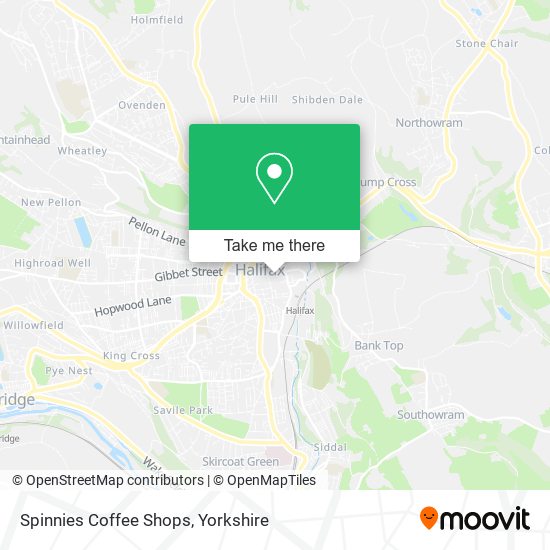Spinnies Coffee Shops map