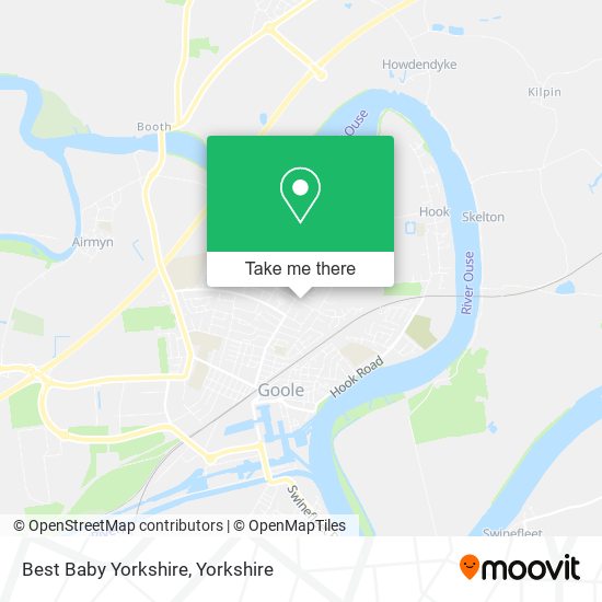 Best Baby Yorkshire map