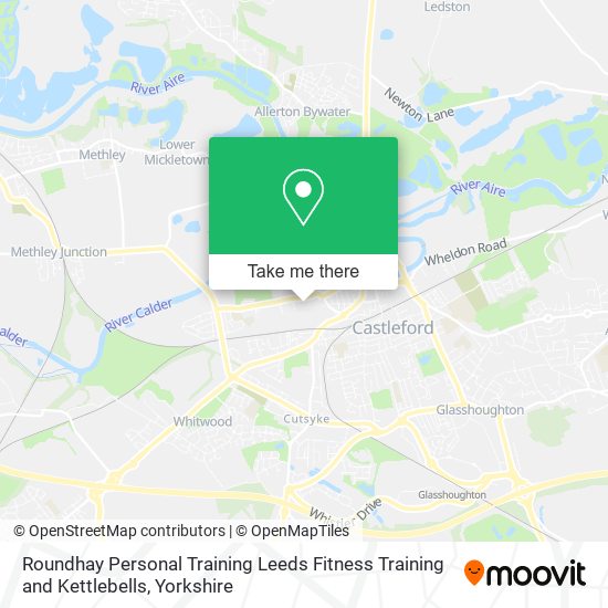 Roundhay Personal Training Leeds Fitness Training and Kettlebells map