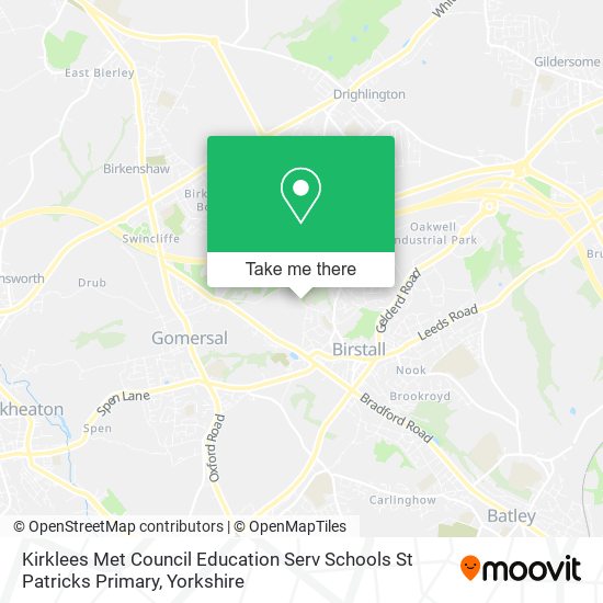 Kirklees Met Council Education Serv Schools St Patricks Primary map