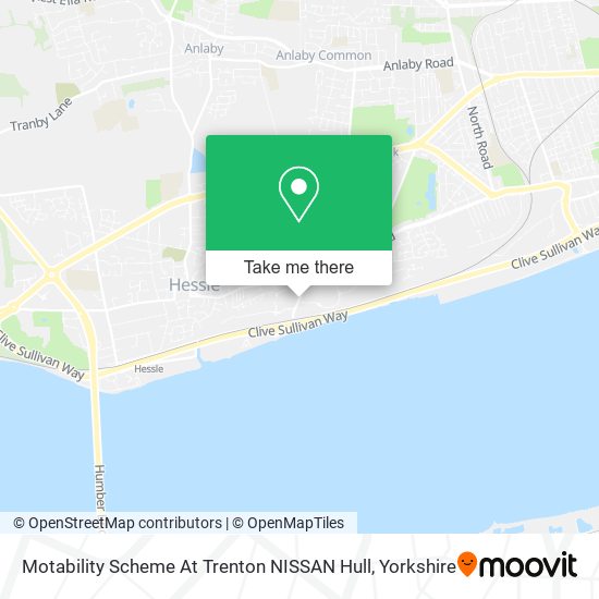 Motability Scheme At Trenton NISSAN Hull map