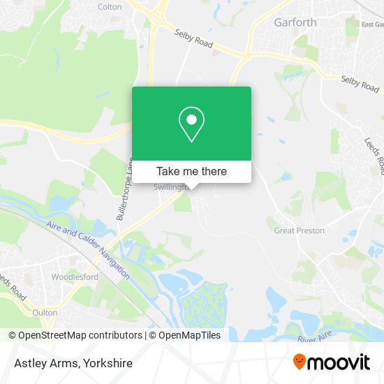 Astley Arms map