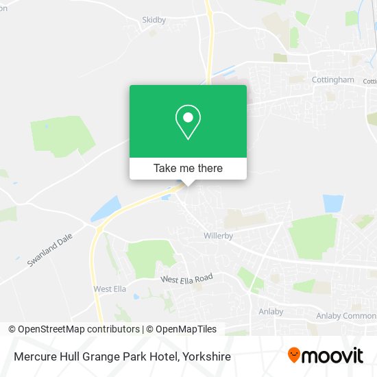 Mercure Hull Grange Park Hotel map