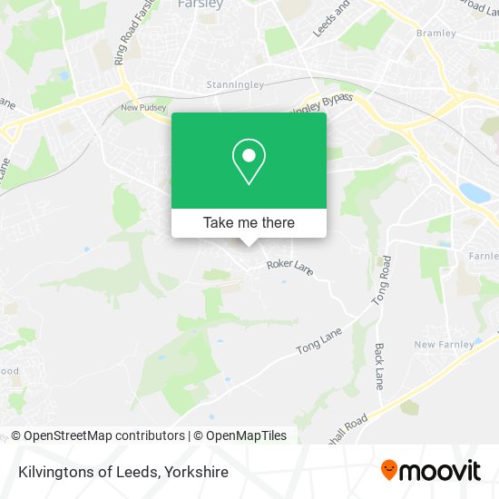 Kilvingtons of Leeds map