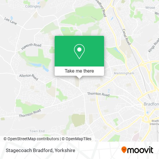Stagecoach Bradford map