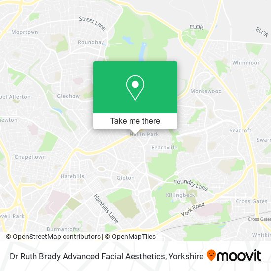 Dr Ruth Brady Advanced Facial Aesthetics map
