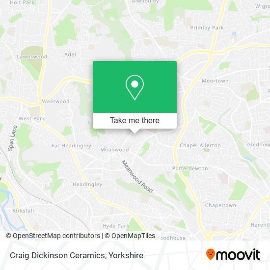 Craig Dickinson Ceramics map