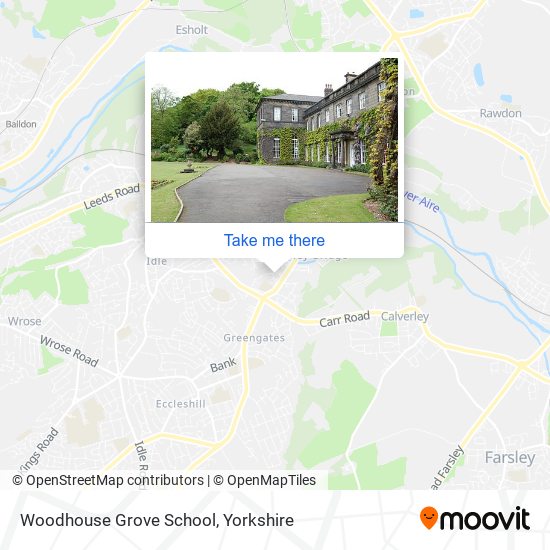 Woodhouse Grove School map