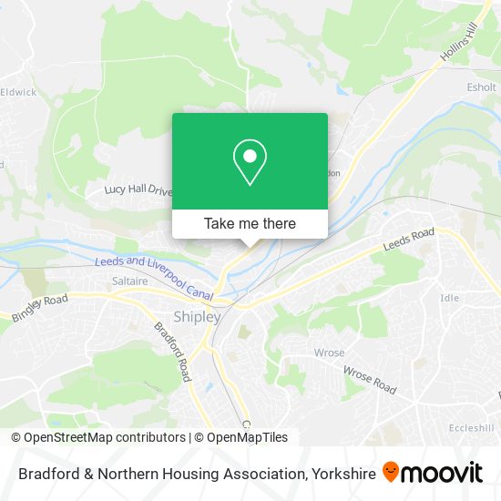 Bradford & Northern Housing Association map