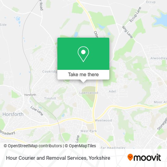 Hour Courier and Removal Services map