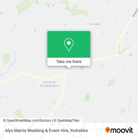 Alys Marris Wedding & Event Hire map