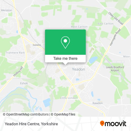 Yeadon Hire Centre map