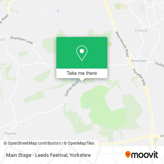 Main Stage - Leeds Festival map