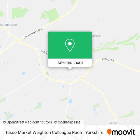 Tesco Market Weighton Colleague Room map