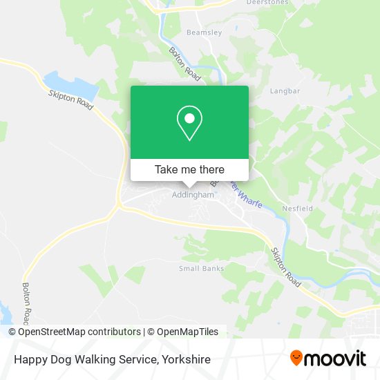 Happy Dog Walking Service map