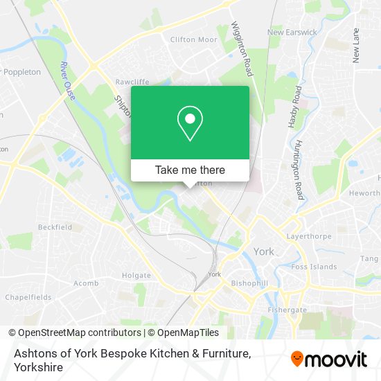 Ashtons of York Bespoke Kitchen & Furniture map