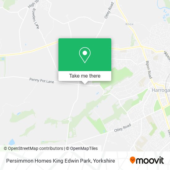 Persimmon Homes King Edwin Park map