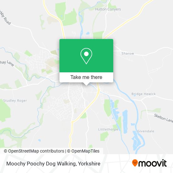 Moochy Poochy Dog Walking map