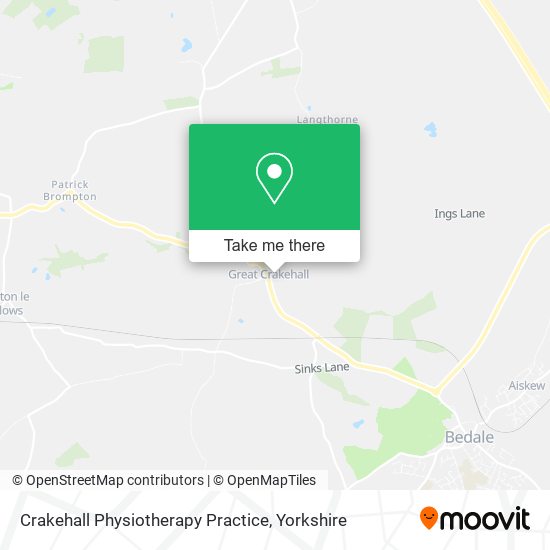 Crakehall Physiotherapy Practice map