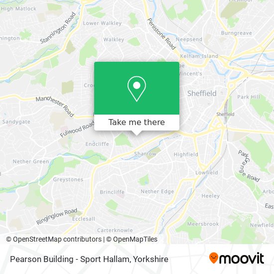 Pearson Building - Sport Hallam map