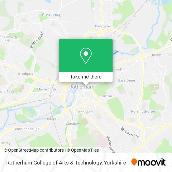 Rotherham College of Arts & Technology map