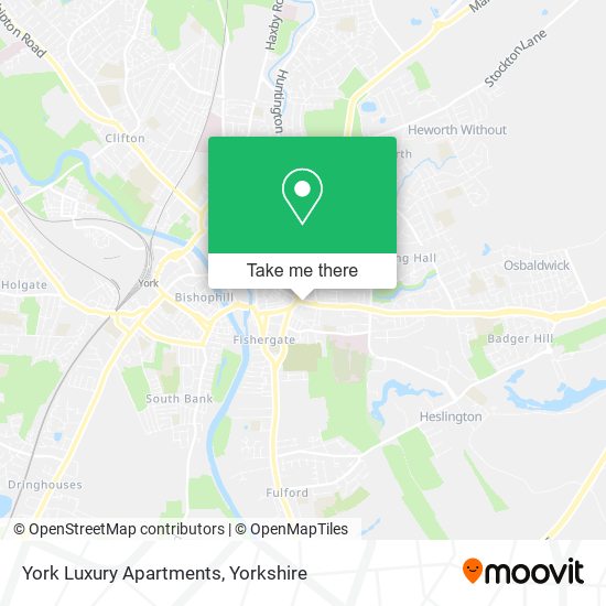 York Luxury Apartments map