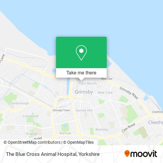 The Blue Cross Animal Hospital map