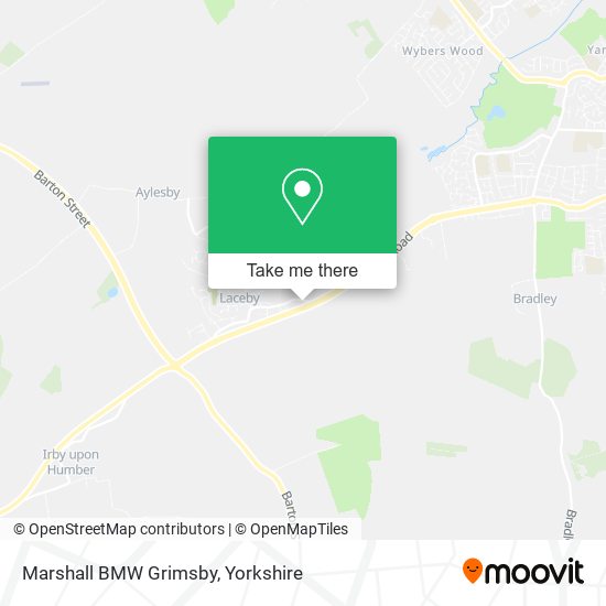 Marshall BMW Grimsby map