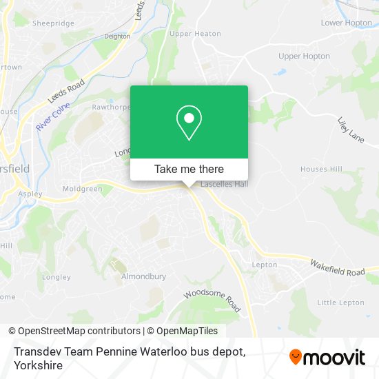 Transdev Team Pennine Waterloo bus depot map